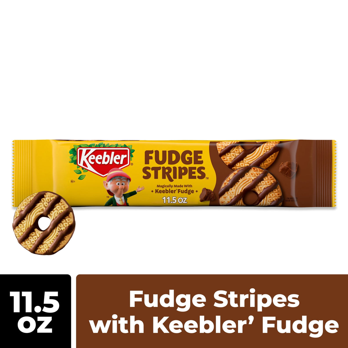 Regalo Keebler Galletas Fudge Stripes 326g X4