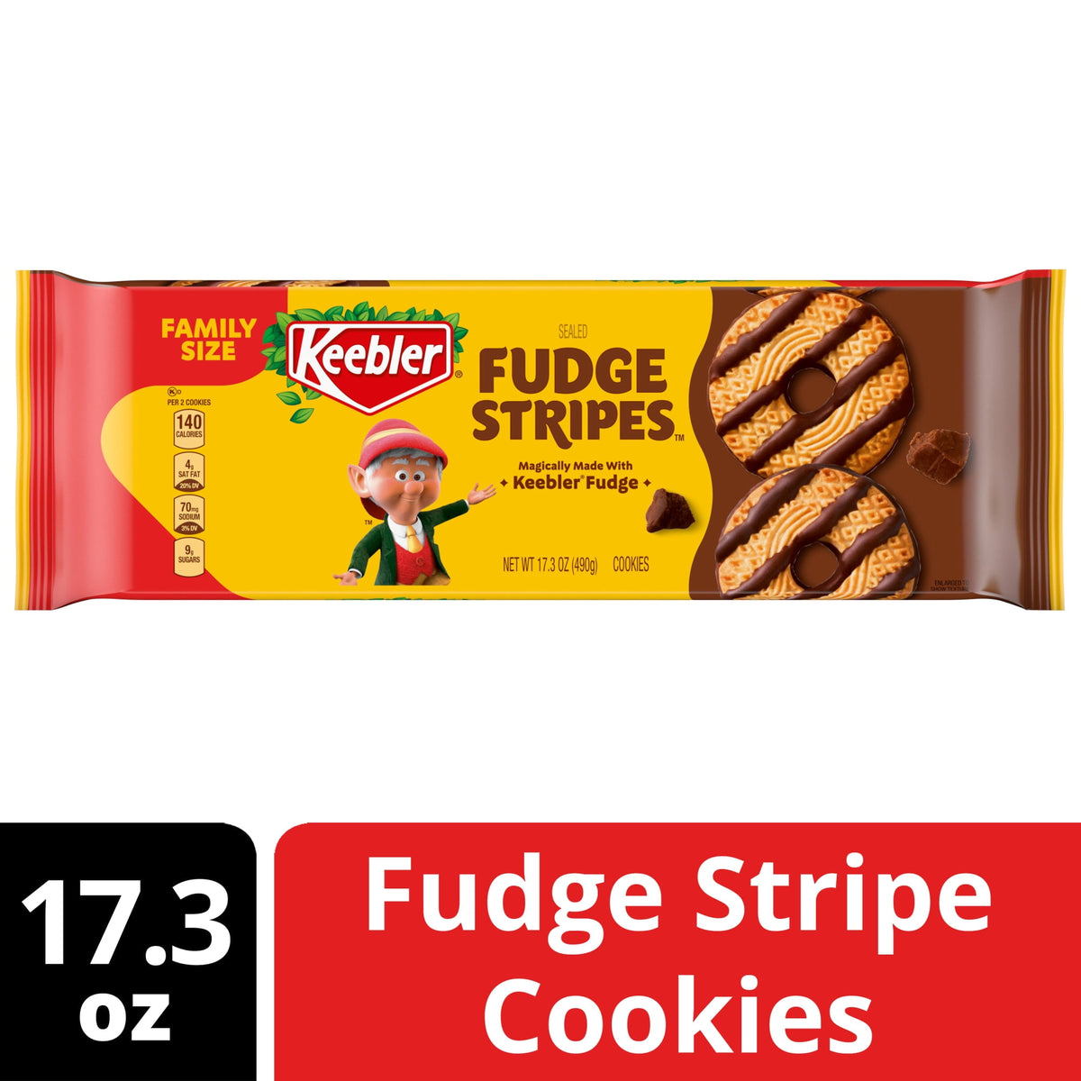 Regalo Keebler Galletas Fudge Stripes 490g X2