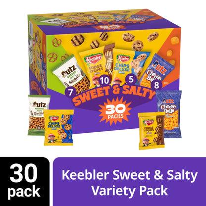 Keebler Variedad Dulce Y Salado 30 Paquetes