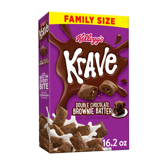 Cereal Kellogg's Krave Chocolate Brownie 459g Pack 4