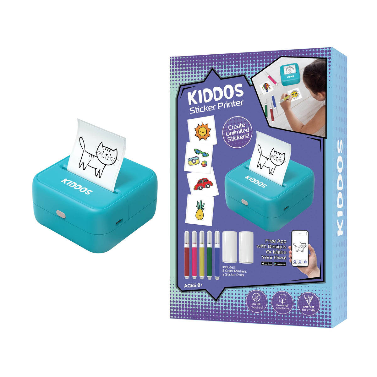 Kiddos Máquina Para Hacer Stickers Con Plumones