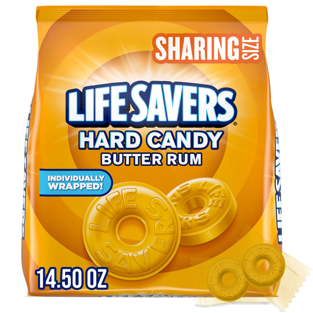 Regalo Life Savers Caramelos Butter Rum 411g X2