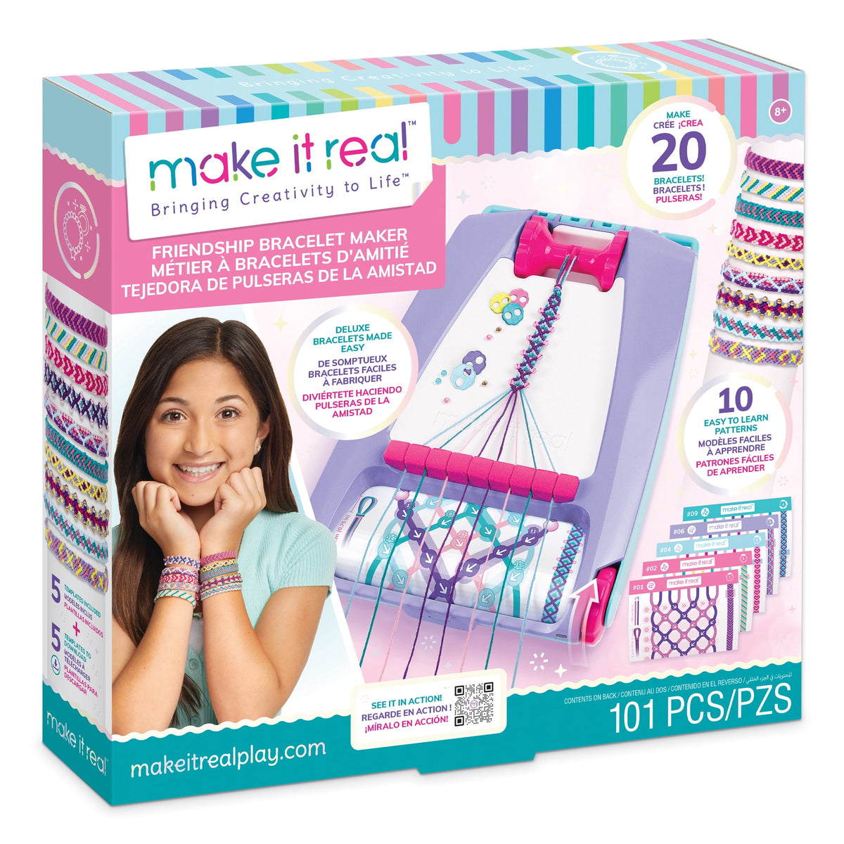 Make It Real Kit Para Hacer 20 Pulseras De Amistad