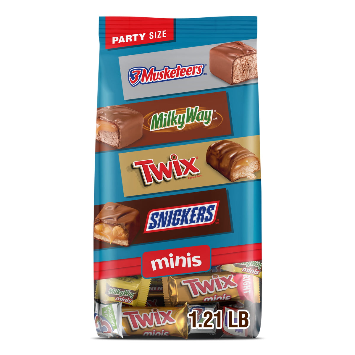 Mars Minis Snickers Twix Milky Way 3 Musketeers 552 g