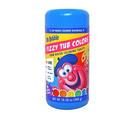Mr. Bubble Fizzy Tub colores de baño sin aroma 150 ct