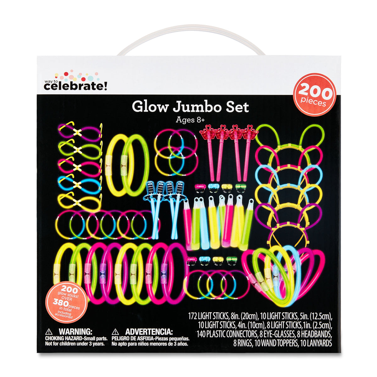 Set De Pulseras Y Juguetes Fluorescentes 200 Piezas