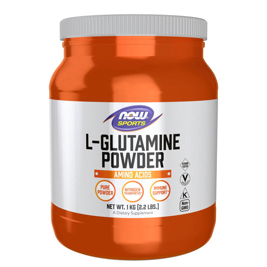 NOW Sports L-Glutamina Pura En Polvo 1 Kg