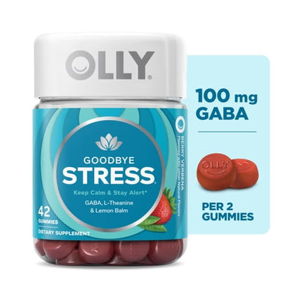OLLY Goodbye Stress gomitas sabor frutos rojos 42 ct