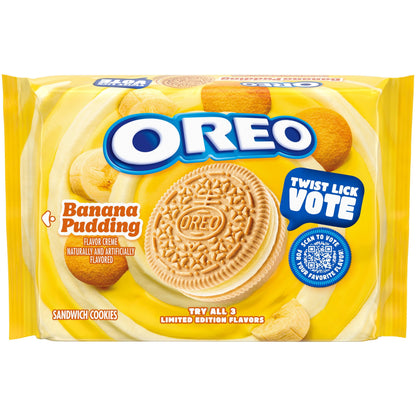 Galletas Oreo Pudín De Plátano Edición Limitada 303g Pack 4