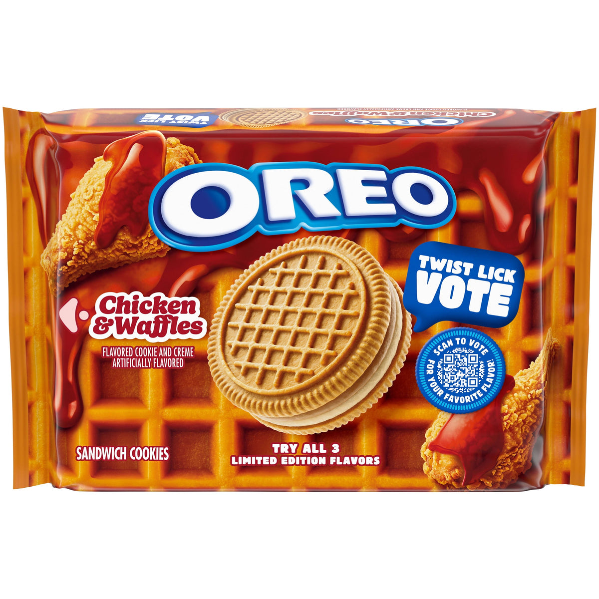 Regalo OREO Galletas Pollo Waffles 303g X2