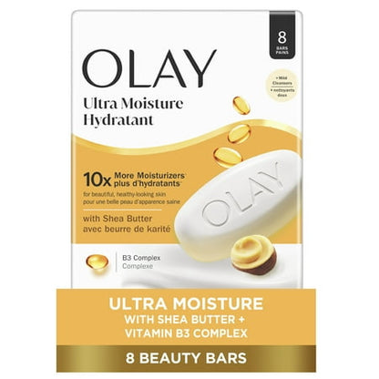 Olay Ultra Moisture jabón karité 8 piezas de 3.17 oz