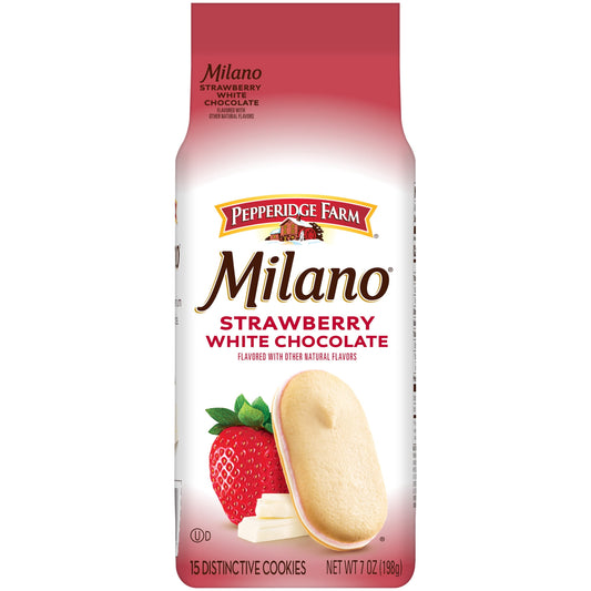 Regalo Pepperidge Milano Choc Blanco Fresa 198g X2