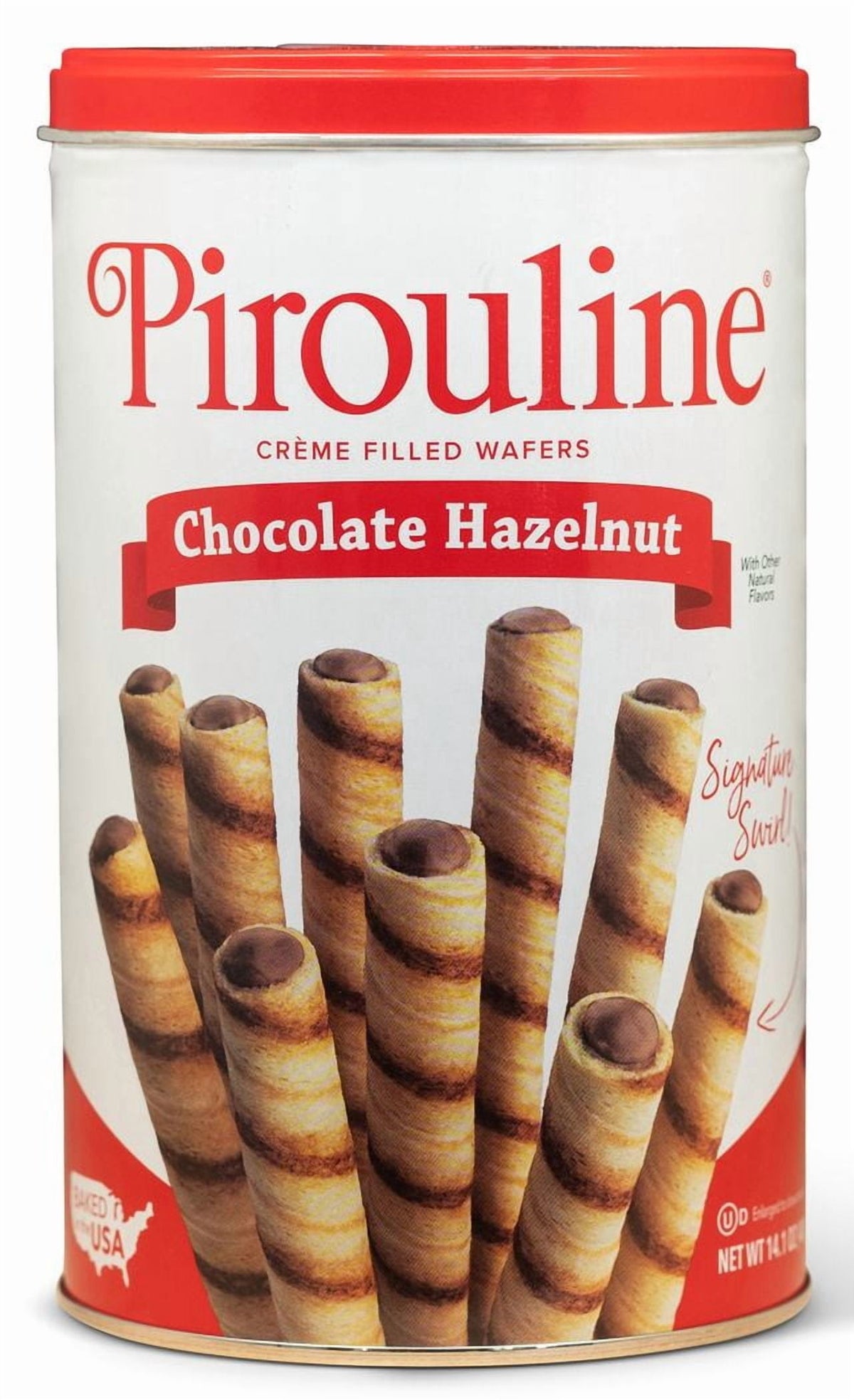 Regalo Pirouline Galletas Rellenas Avellana Lata 400g X2