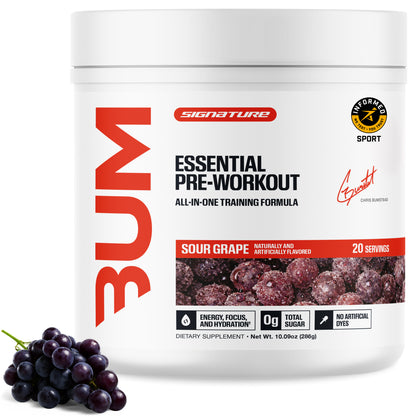 RAW Essential preentreno Sour Grape 20 porciones
