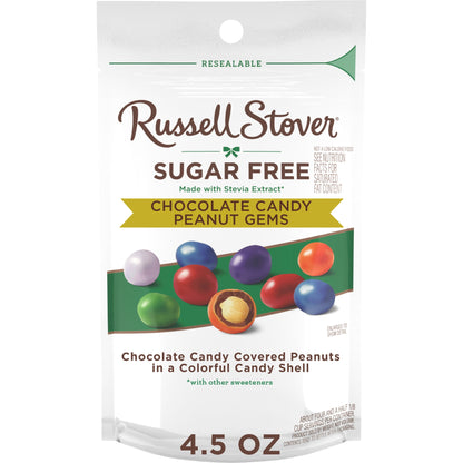 Regalo Russell Stover Choc Sin Azúcar Cacahuate 128g X2
