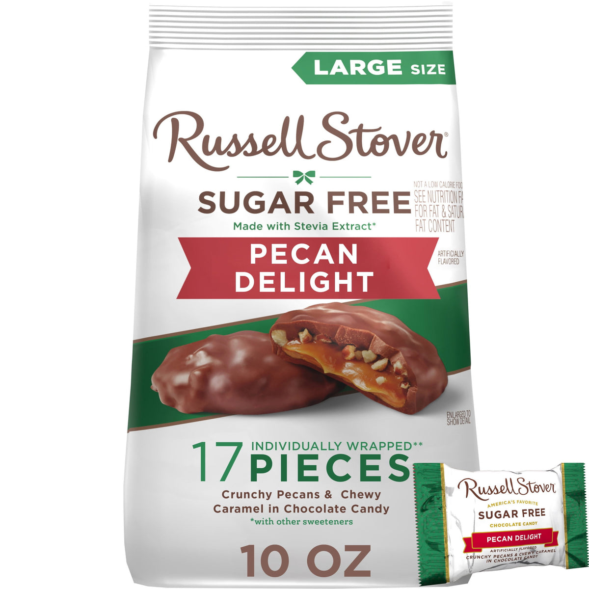 Regalo Russell Stover Chocolates Sin Azúcar Nuez 283g X2