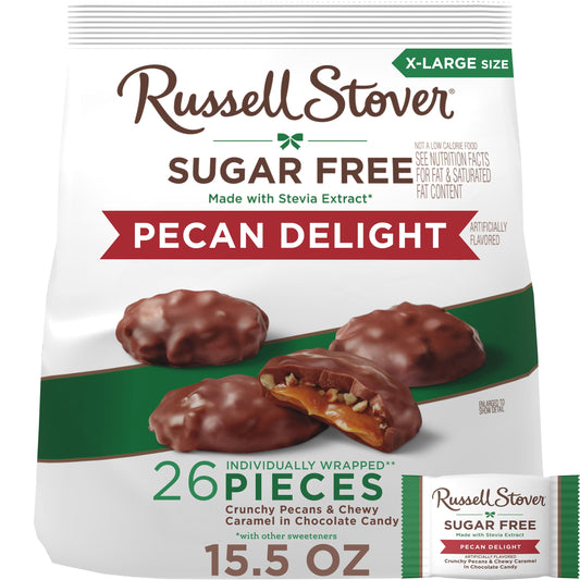 Regalo Russell Stover Chocolates Sin Azúcar Nuez 439g X2