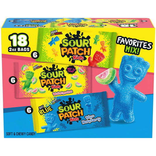 Regalo Sour Patch Kids Gomitas Favorites Mix 1021g