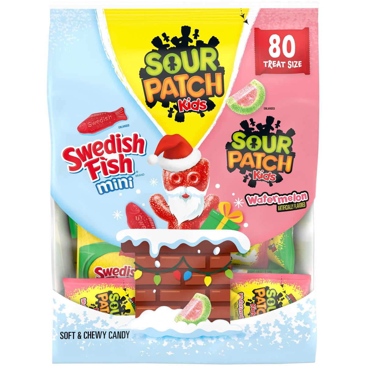 Regalo Sour Patch Kids Gomitas Swedish Fish 1030g X2