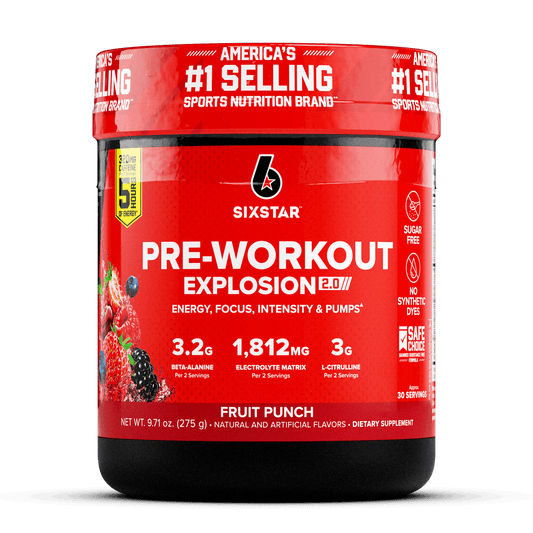Six Star Pre Entreno Explosion 2.0 Ponche De Frutas 275 g