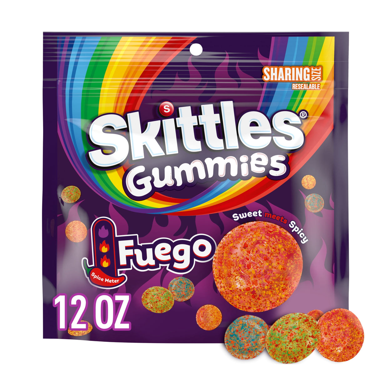 Regalo SKITTLES Gomitas Fuego 340g X2