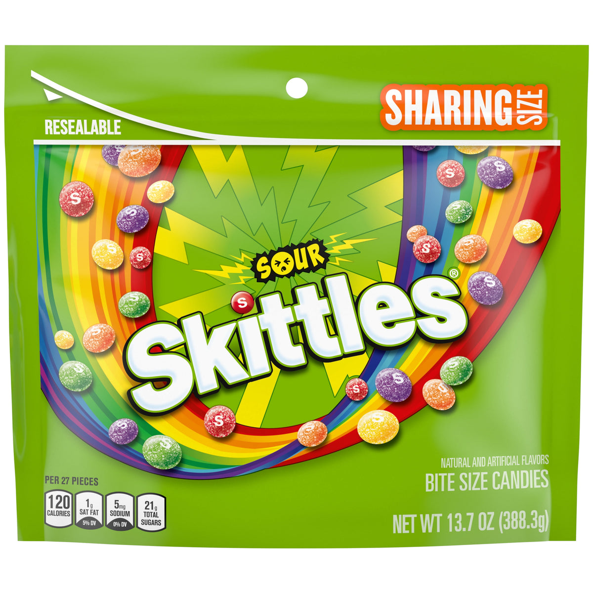 Regalo SKITTLES Dulces Ácidos 388g X2