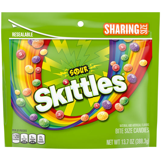 Regalo SKITTLES Dulces Ácidos 388g X2