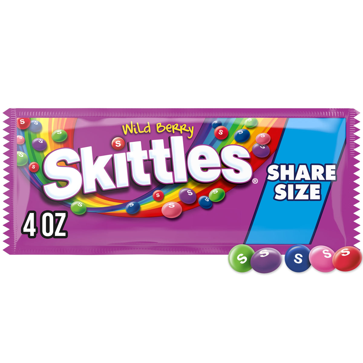 Regalo SKITTLES Dulces Ácidos 113g X4