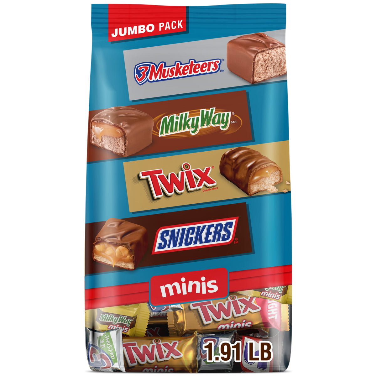Snickers Twix Y Más Minis Chocolates Surtidos 868 g