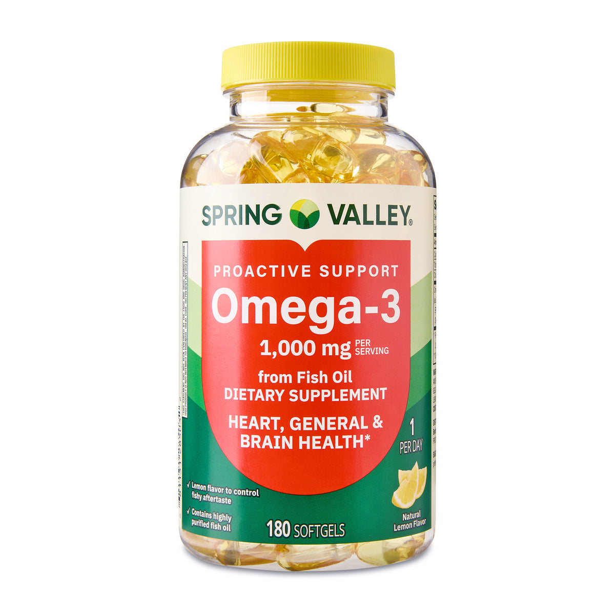 Spring Valley Proactive omega 3 1000 mg 180 cápsulas