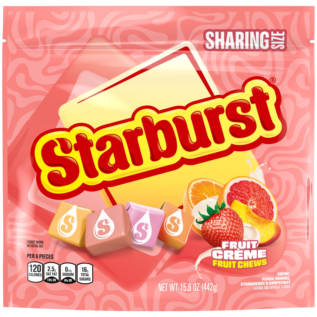 Regalo Starburst Caramelos Frutas Crema 442g X2