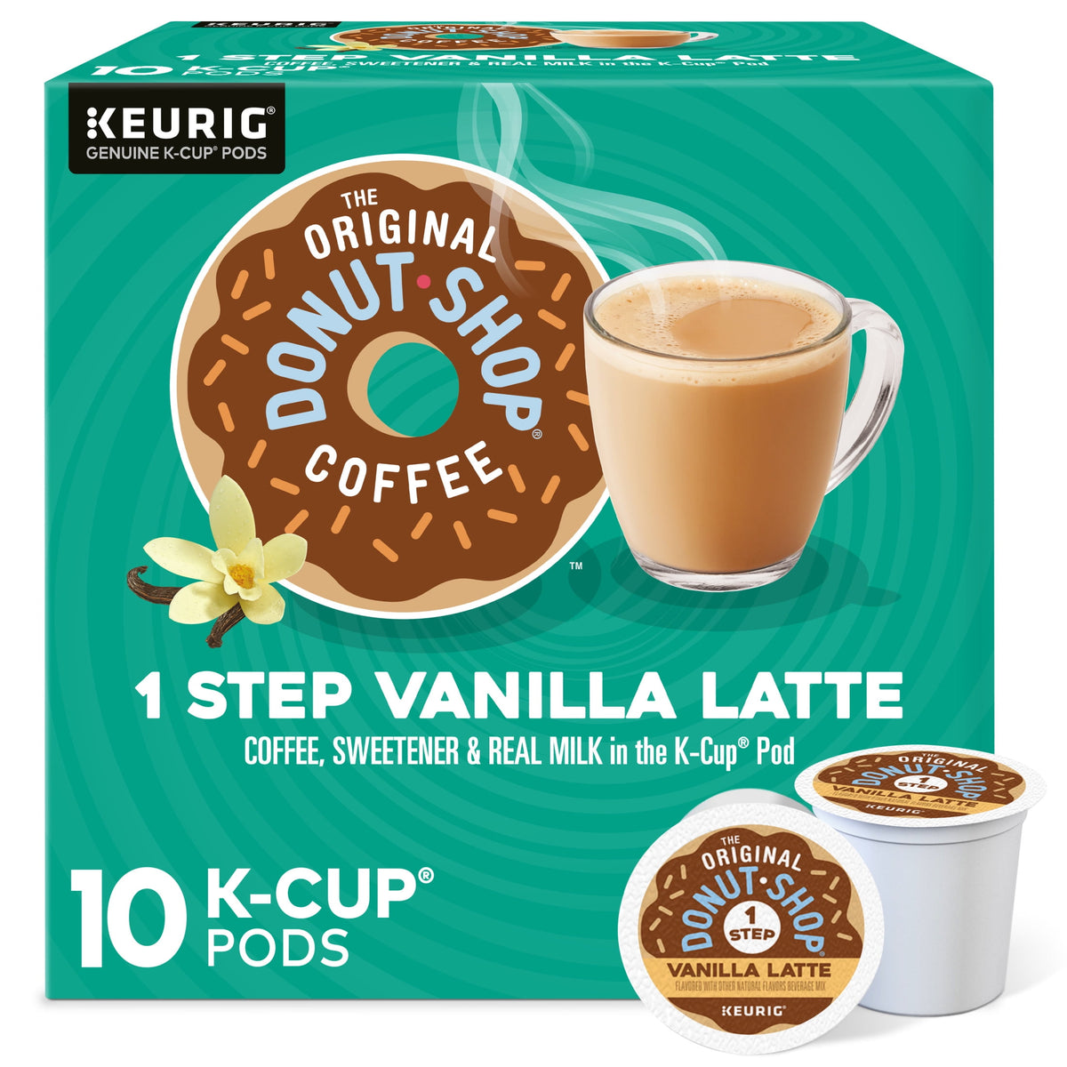Café Original Donut Shop Latte Vainilla K-Cup 10 Pack 3