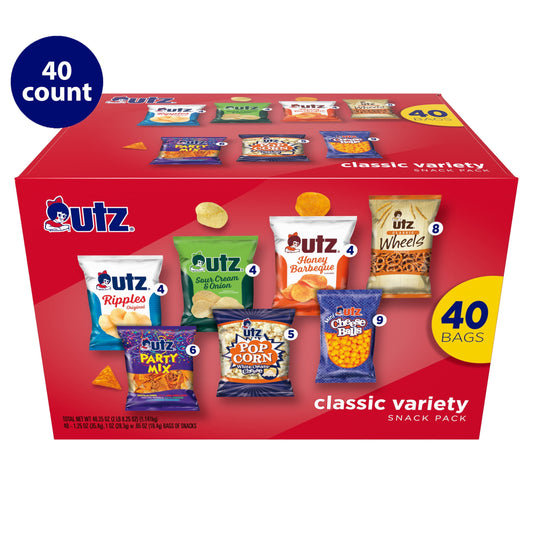 Utz Classics Caja De Botanas Surtidas 40 Bolsitas