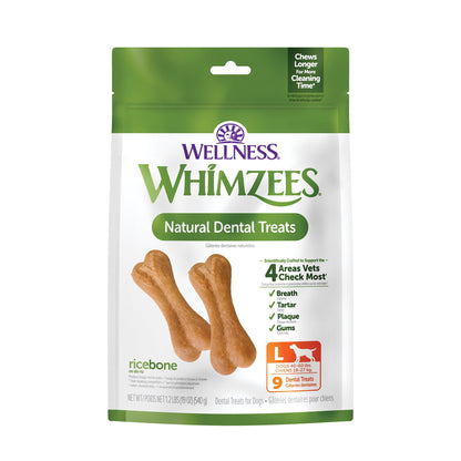 Premios Perro Whimzees Ricebone Grande 9 Piezas Pack 2