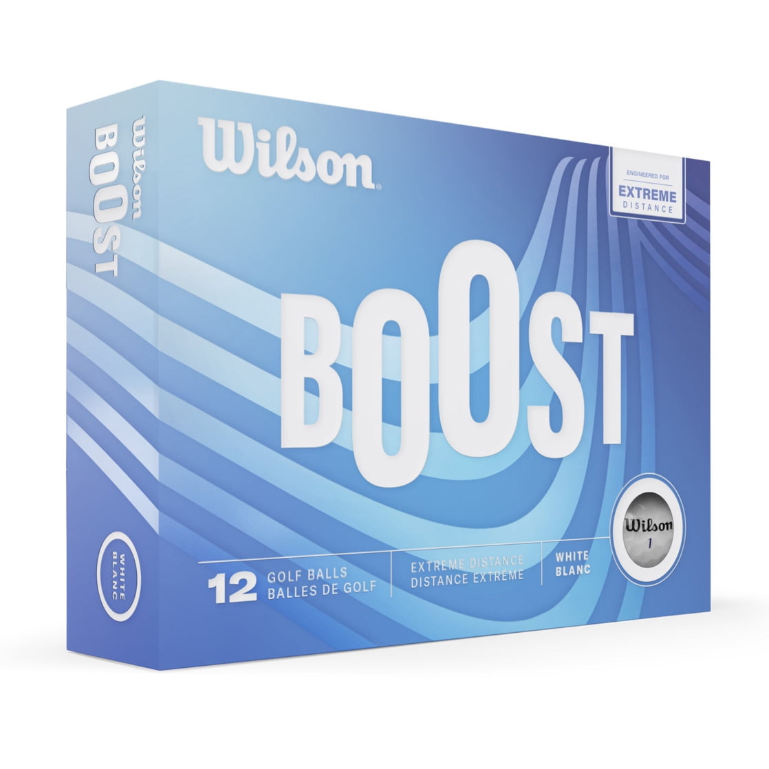 Pelotas De Golf Wilson Boost 2024 Blancas 12 Piezas
