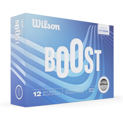Pelotas De Golf Wilson Boost 2024 Blancas 12 Piezas