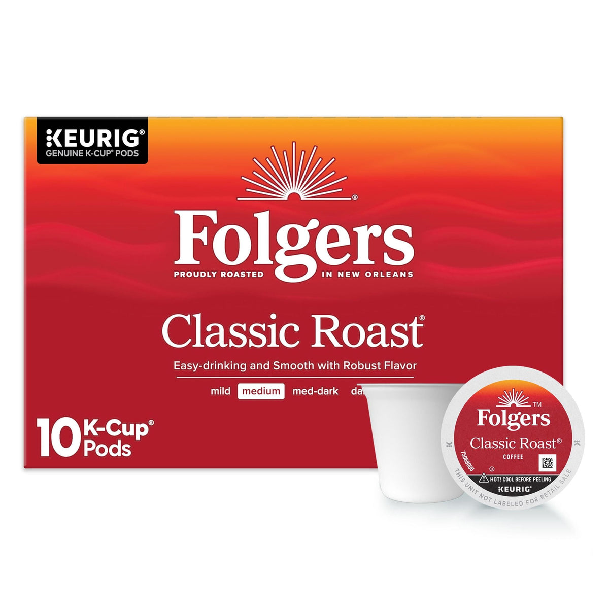 Café Folgers Classic Roast K-Cup 10 Pack 3