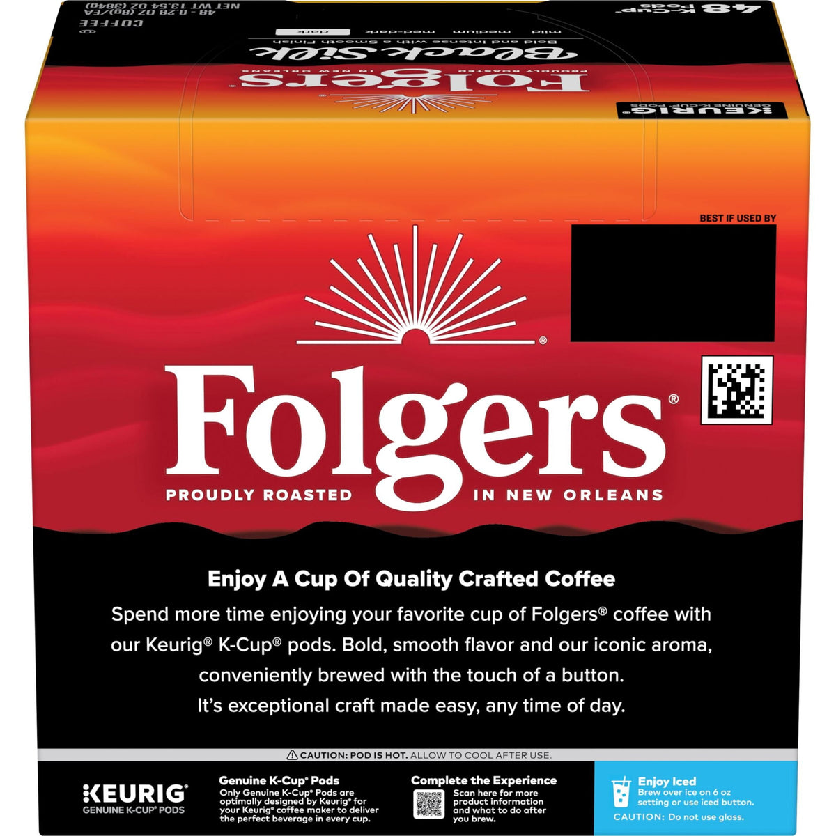 Café Folgers Black Silk K-Cup 48