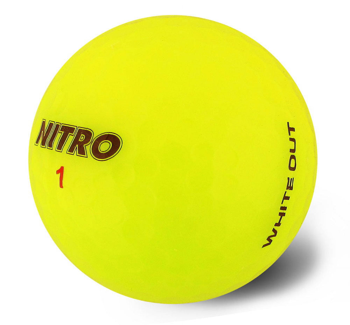 Pelotas De Golf Nitro White Out Amarillas 15 Piezas
