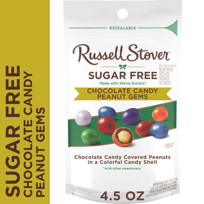 Regalo Russell Stover Choc Sin Azúcar Cacahuate 128g X2