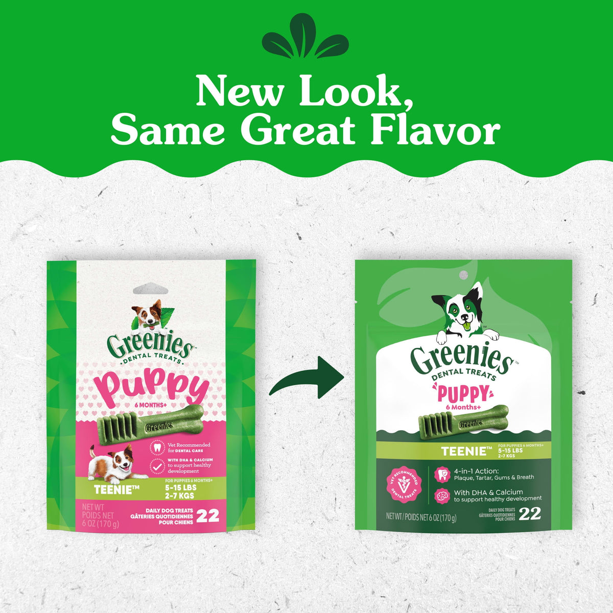Premios Greenies Cachorro Pollo Teenie 22 Piezas Pack 3