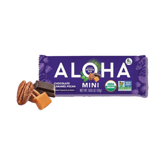ALOHA Mini Barras Chocolate, Caramelo Y Nuez Pecana