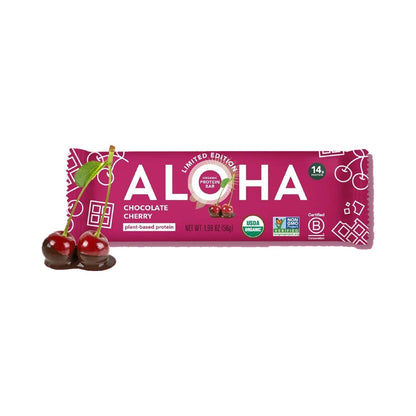 ALOHA Barras De Proteína Vegetal Chocolate Y Cereza