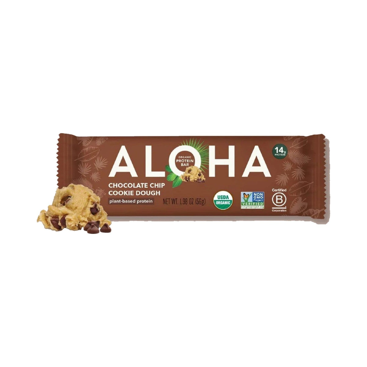 ALOHA Barras De Proteína Vegetal Chocolate Chip Cookie Dough