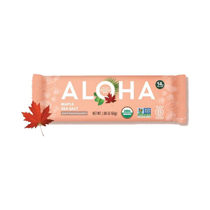ALOHA Barras De Proteína Vegetal Maple Y Sal De Mar