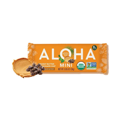 ALOHA Mini Barras Crema De Cacahuate Con Chispas De Chocolate