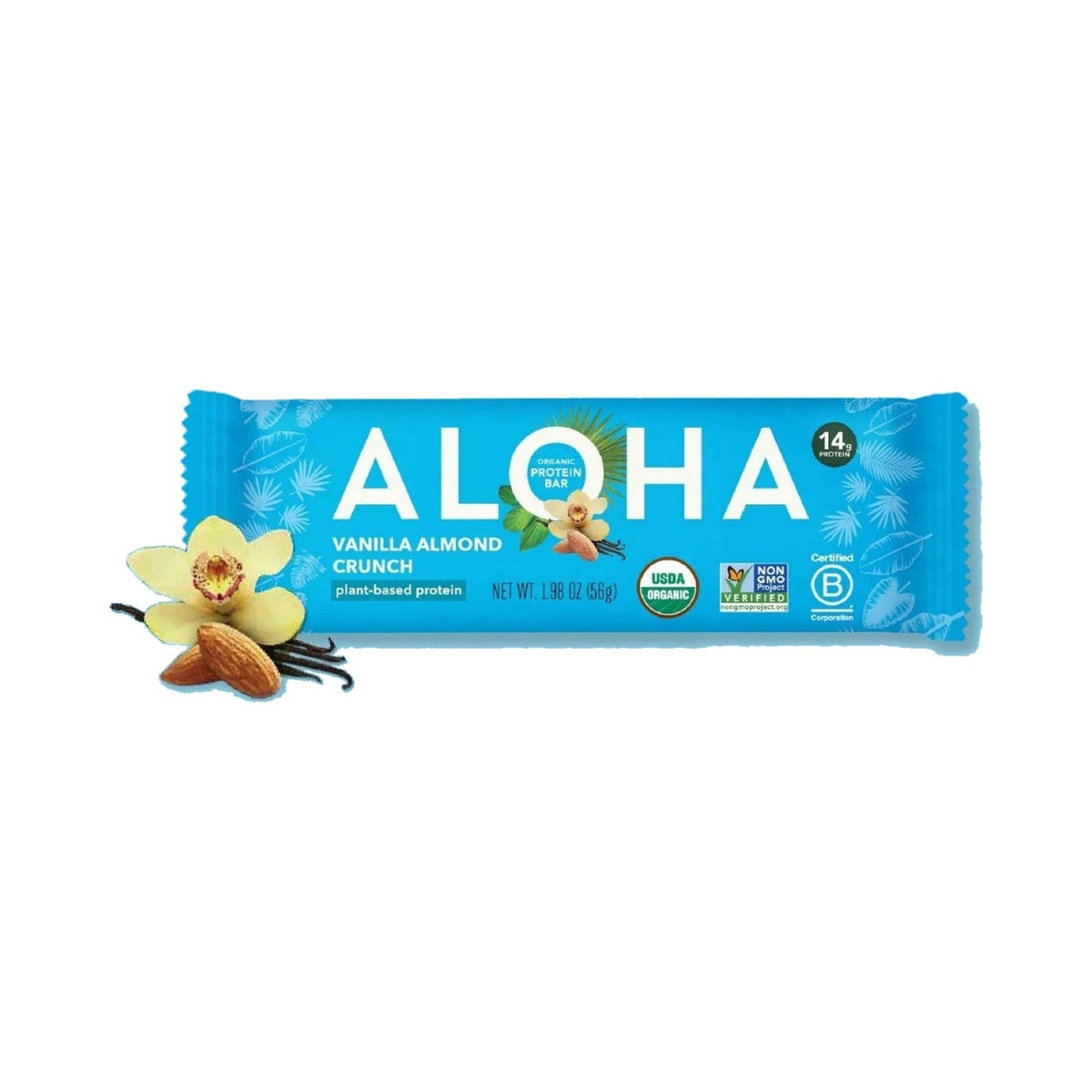 ALOHA Barras De Proteína Vegetal Vainilla Y Almendra Crujiente
