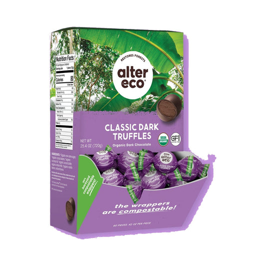 Alter Eco Trufas De Chocolate Amargo Clásicas 60 Piezas