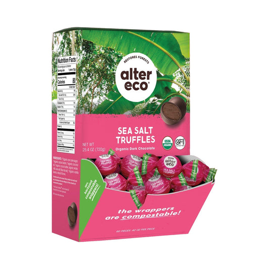 Alter Eco Trufas De Chocolate Con Sal De Mar 60 Piezas