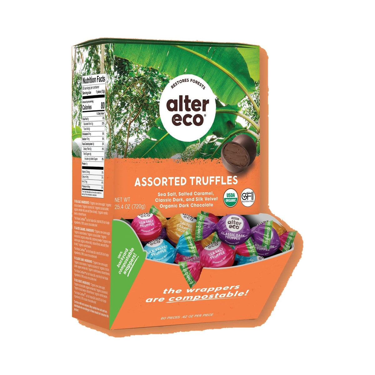 Alter Eco Trufas De Chocolate Surtidas 60 Piezas